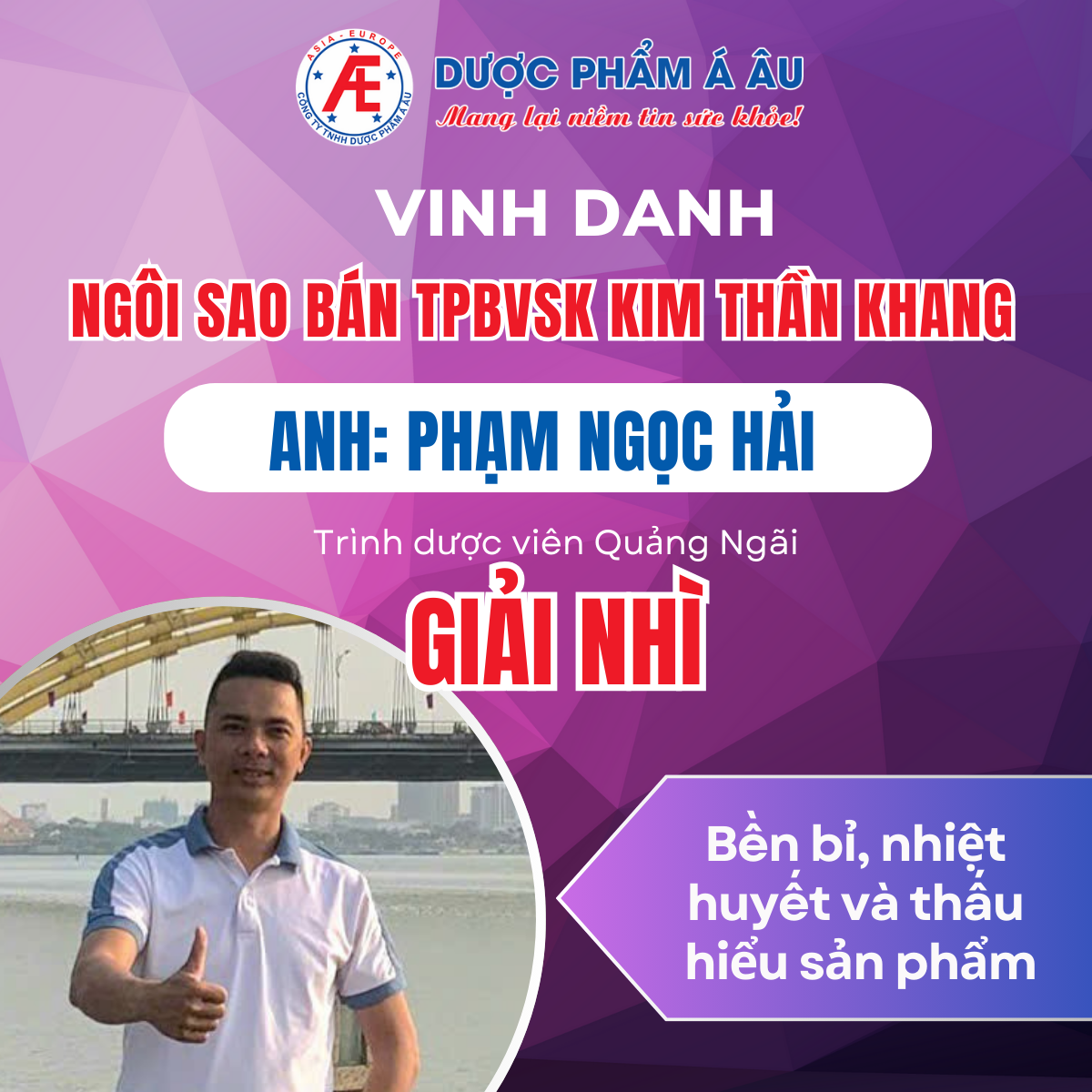 Giải nhì - Anh Phạm Ngọc Hải – TDV Quảng Ngãi